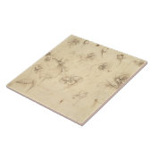 Studie der Blumen der Gras ähnlichen Pflanzen Fliese (Seite)