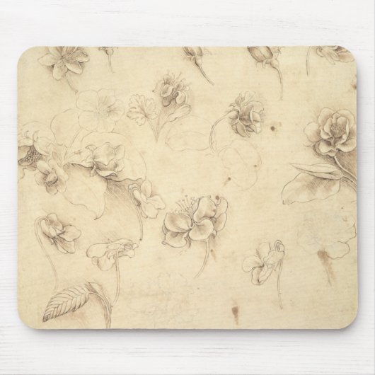 Studie der Blumen der Gras ähnlichen Pflanzen Mousepad (Vorne)