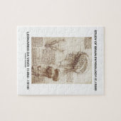 Studie der Gehirn-Physiologie (C. 1508) da Vinci Puzzle (Horizontal)