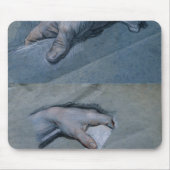 Studie der Hände eines Mannes Mousepad (Vorne)
