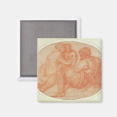 Studie der Heiligen Familie Magnet (Vorderseite/Rückseite)