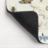 Studie der Insekten und der Blumen Mousepad (Ecke)