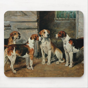 Studie der Jagdhunde Mousepad