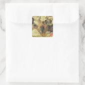 Studie der maurischen Leiter Quadratischer Aufkleber (Tasche)
