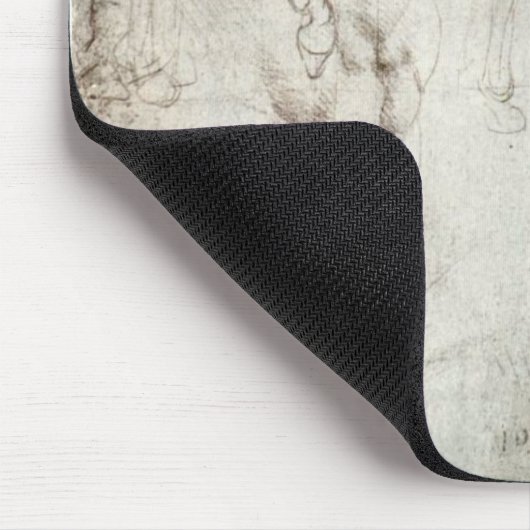 Studie der Pferde - Leonardo da Vinci Mousepad (Ecke)