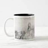 Studie der Pferde Zweifarbige Tasse (Links)