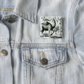 Studie der Tiere und der Blumen, graviert Button (Beispiel)