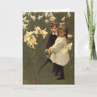 Studie der Vickers Kinder Feiertagskarte