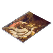 Studie der Wehklage auf dem toten Christus (Öl O Notizblock (Linke Seite)