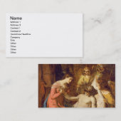 Studie der Wehklage auf dem toten Christus (Öl O Visitenkarte (Vorne/Hinten)