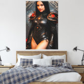 Studie der Wilden Rose 2031 Leinwanddruck (Insitu (Schlafzimmer))