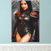 Studie der Wilden Rose 2031 Leinwanddruck (Insitu (Holzboden))