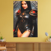 Studie der Wilden Rose 2031 Leinwanddruck (Insitu (Wohnzimmer))