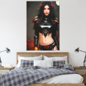 Studie der Wilden Rose 2083 Leinwanddruck (Insitu (Schlafzimmer))