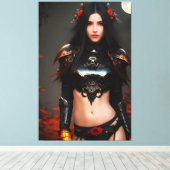 Studie der Wilden Rose 2083 Leinwanddruck (Insitu (Holzboden))