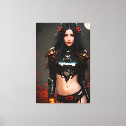 Studie der Wilden Rose 2083 Leinwanddruck (Vorderseite)