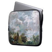Studie des Himmels und der Bäume (Öl auf Leinwand) Laptopschutzhülle (Vorderseite Links)