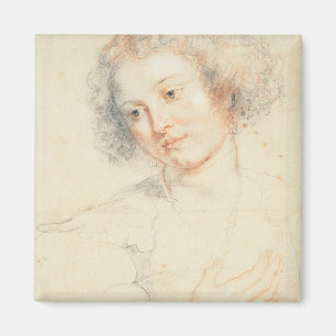 Studie des Kopfes von St. Apollonia (Zeichnen) Magnet