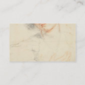 Studie des Kopfes von St. Apollonia (Zeichnen) Visitenkarte (Rückseite)