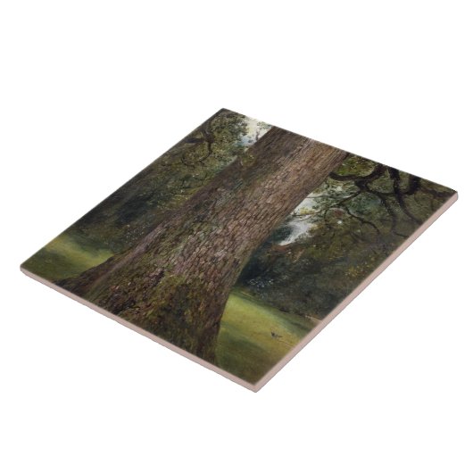 Studie des Stammes eines Ulmen-Baums, c.1821 (Öl Fliese (Seite)