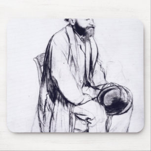 Studie Edgar Degass für ein Porträt von Manet Mousepad