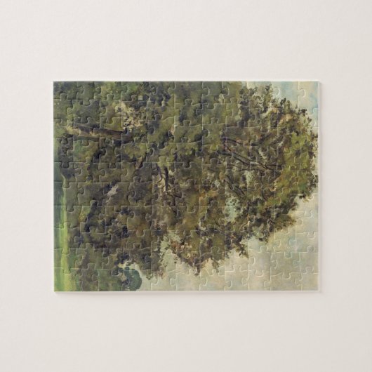 Studie einer Esche, c.1851 (Öl auf Papier auf Puzzle (Horizontal)