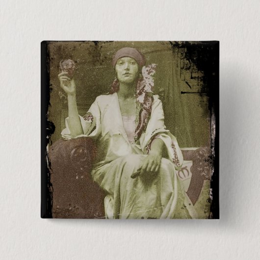 Studie einer Frau Button (Vorderseite)
