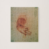 Studie einer Hand (rote Kreide auf Papier) Puzzle (Vertikal)