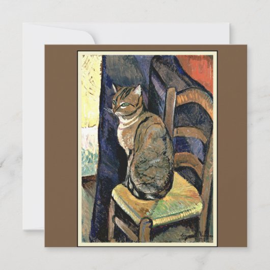 Studie einer Katze durch Suzanne Valadon (Vorderseite)