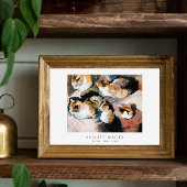 Studie einer Katze | Katzenstudien (1909) August M Poster