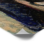 Studie einer Katze, Kunstmalerei (kein Rahmen) Poster (Ecke)