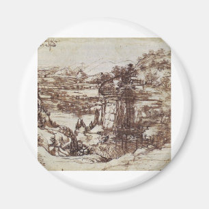 Studie einer toskanischen Landschaft Magnet