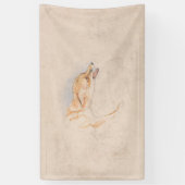 Studie eines Crouching Fox (von John Frederick Lew Banner (Vertikal)