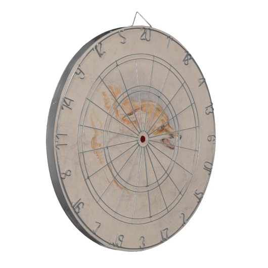 Studie eines Crouching Fox (von John Frederick Lew Dartscheibe (Vorderseite Links)