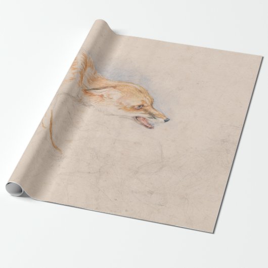 Studie eines Crouching Fox (von John Frederick Lew Geschenkpapier (Ungerollt)