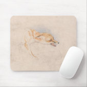 Studie eines Crouching Fox (von John Frederick Lew Mousepad (Mit Mouse)