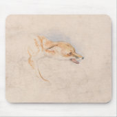 Studie eines Crouching Fox (von John Frederick Lew Mousepad (Vorne)