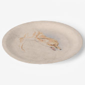 Studie eines Crouching Fox (von John Frederick Lew Pappteller (Schrägansicht)