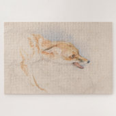 Studie eines Crouching Fox (von John Frederick Lew Puzzle (Horizontal)