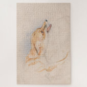 Studie eines Crouching Fox (von John Frederick Lew Puzzle (Vertikal)