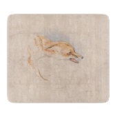 Studie eines Crouching Fox (von John Frederick Lew Schneidebrett (Vorderseite)