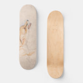 Studie eines Crouching Fox (von John Frederick Lew Skateboard (Vorderseite)