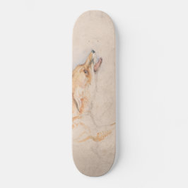 Studie eines Crouching Fox (von John Frederick Lew Skateboard