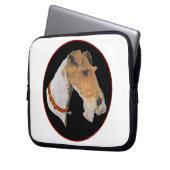 Studie eines Draadfoxterriers Laptopschutzhülle (Vorderseite Links)