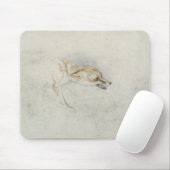 Studie eines duckenden Fox, rechte Rückseite Mousepad (Mit Mouse)