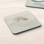 Studie eines duckenden Fox, rechte Rückseite Untersetzer (Linke Seite)