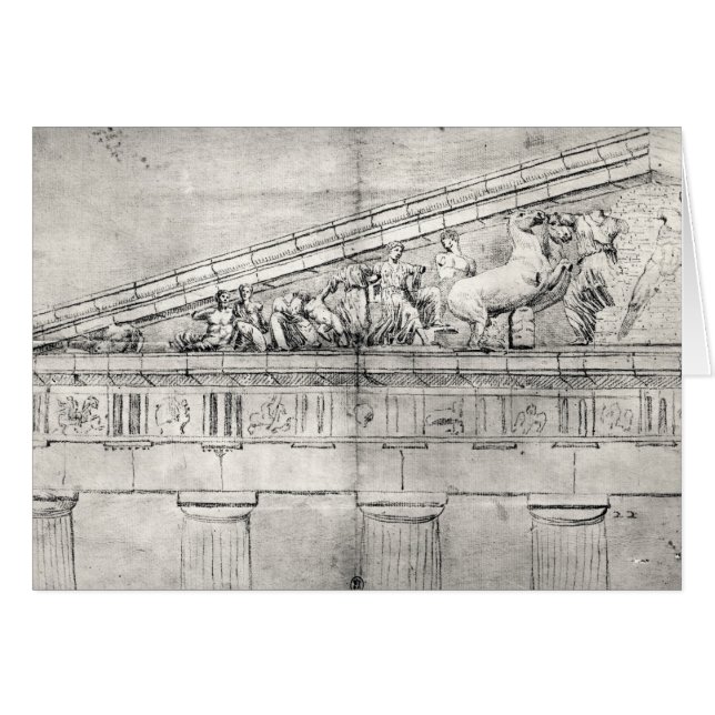 Studie eines Giebels vom Parthenon (Vorderseite (Horizontal))
