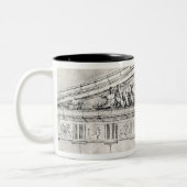 Studie eines Giebels vom Parthenon Zweifarbige Tasse (Links)