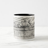 Studie eines Giebels vom Parthenon Zweifarbige Tasse (Mittel)