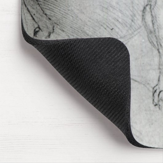 Studie eines Hundes und der Katze, c.1480 Mousepad (Ecke)